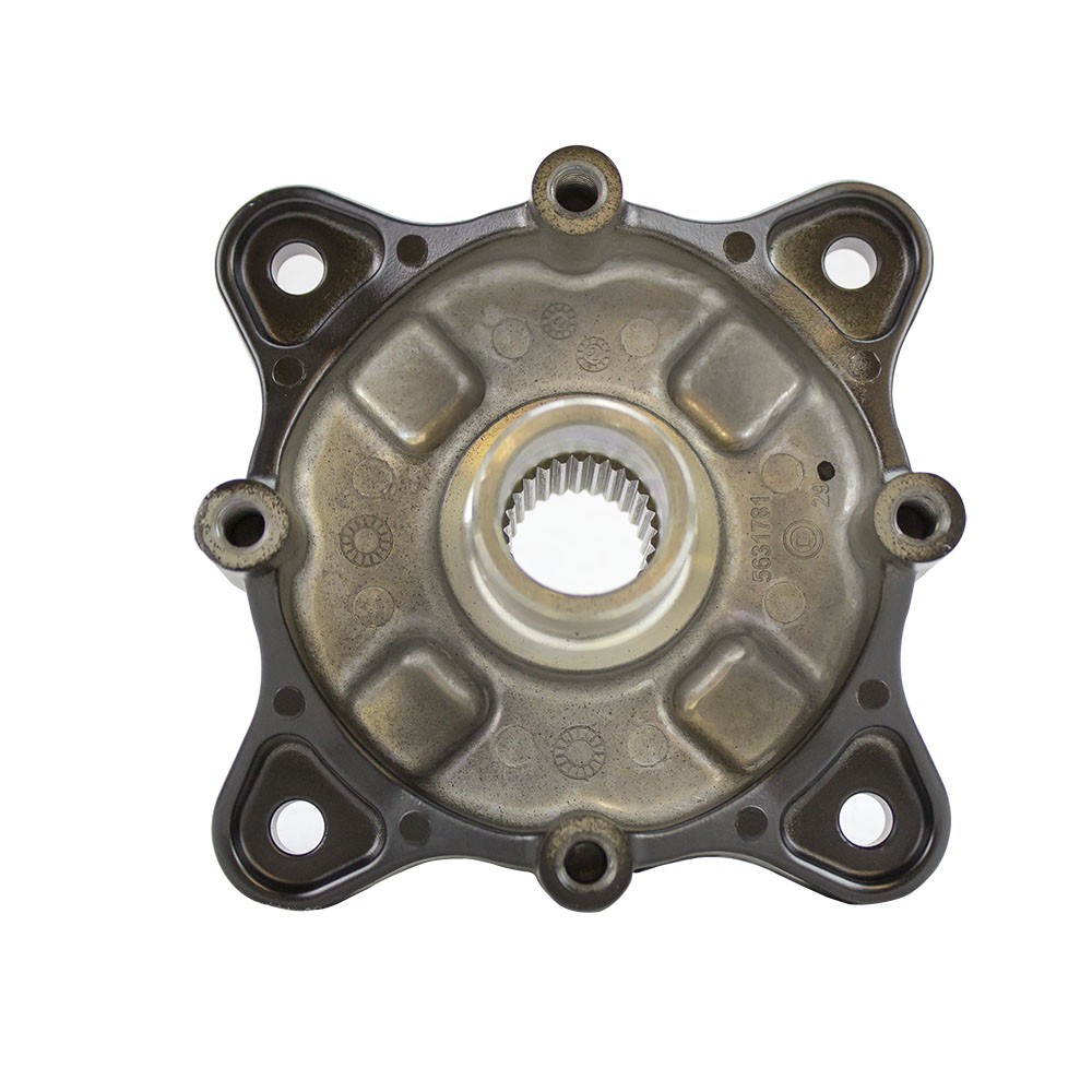 Polaris 5135113-458 Matte Black Rear Wheel Hub 9 EFI RZR