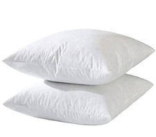basic home Hotel-Style Goose Feather Accent Pillow Insert for Sofa  Bed 14x14