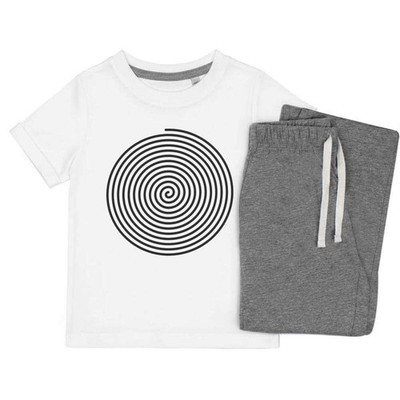 Kinder Nachtwäsche-/Pyjama-Set ''Concentric Spiral'' (KP056350)
