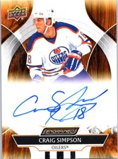 2024-25 Upper Deck Engrained Icons CRAIG SIMPSON #CA-CS Auto Edmonton Oilers