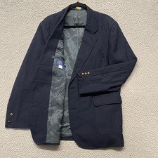 Pendleton Wool Blazer Mens 46 Long Navy Blue Retro Classic Elegant Heritage USA