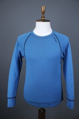 Devold Blue Slim Fit Raglan Sleeve Crew Neck Activewear Breeze Shirt Size S / M