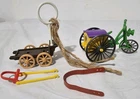Genuine Vintage 1989 Playmobil Geobra Bike Cart And Wagon Accessories