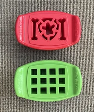 FunBites Kids Food Cutters Set of 2 Bite-Size Shapes: Squares/Dog Paw Bones