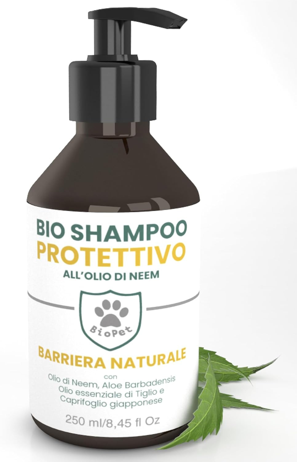 Shampoo Protettivo Bio Pet Olio di Neem | Stop a Pulci e Prurito
