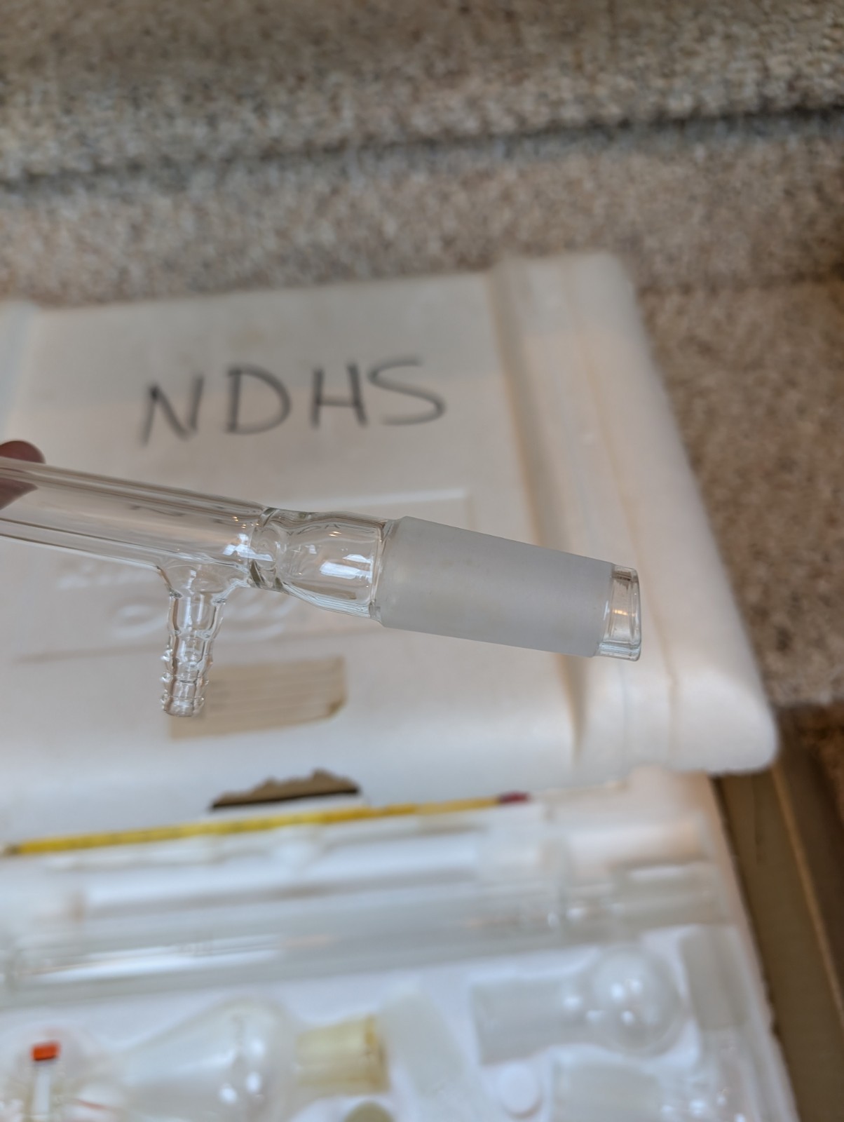 Vintage Kimble Kimax 33820 Organic Chemistry Kit Glassware Labset 5 Set flask 