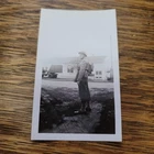 WWII Military Soldier Vintage Photo Snapshot Black & White Bill Meckler