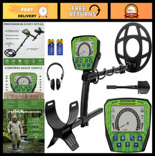 Metal Detector for Adults - Advanced DSP Chip, 10" Waterproof Coil, 4 Modes, LCD