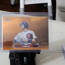 topps stadium club chrome Ian Happ orange refractor Chicago Cubs 2024 #70 /99