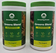 Amazing Grass Greens Blend Superfood The Original 1 lb (2 Pack) EXP 07/2026