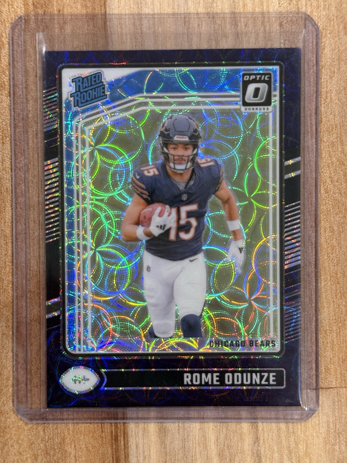2024 Panini Donruss Optic - Rated Rookie Rome Odunze #286 Purple Scope Prizm...