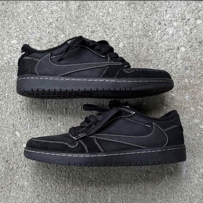 Size 9.5 - Air Jordan 1 Low OG SP Travis Scott Black Phantom DM7866-001