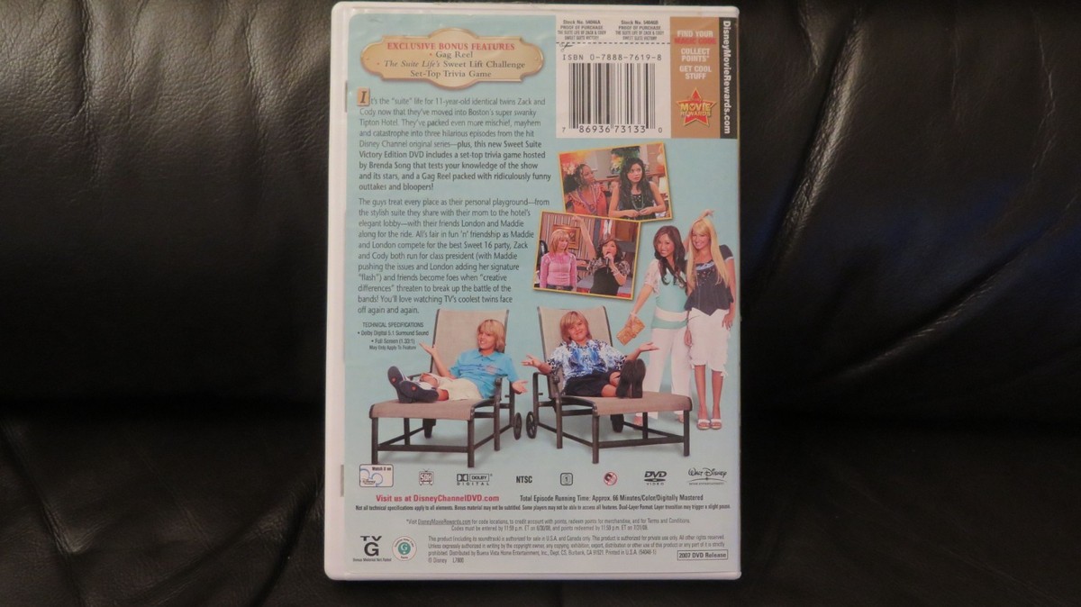 The Suite Life of Zack and Cody Sweet Suite Victory DVD 2007