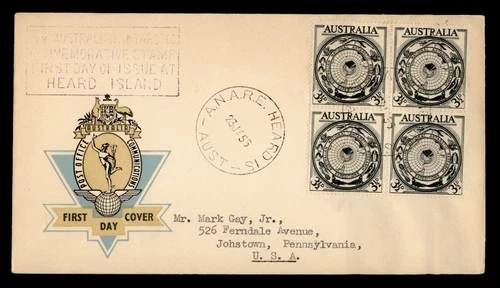 DR WHO 1955 AUSTRALIAN ANTARCTIC TERRITORY HEARD ISLAND FDC R42026