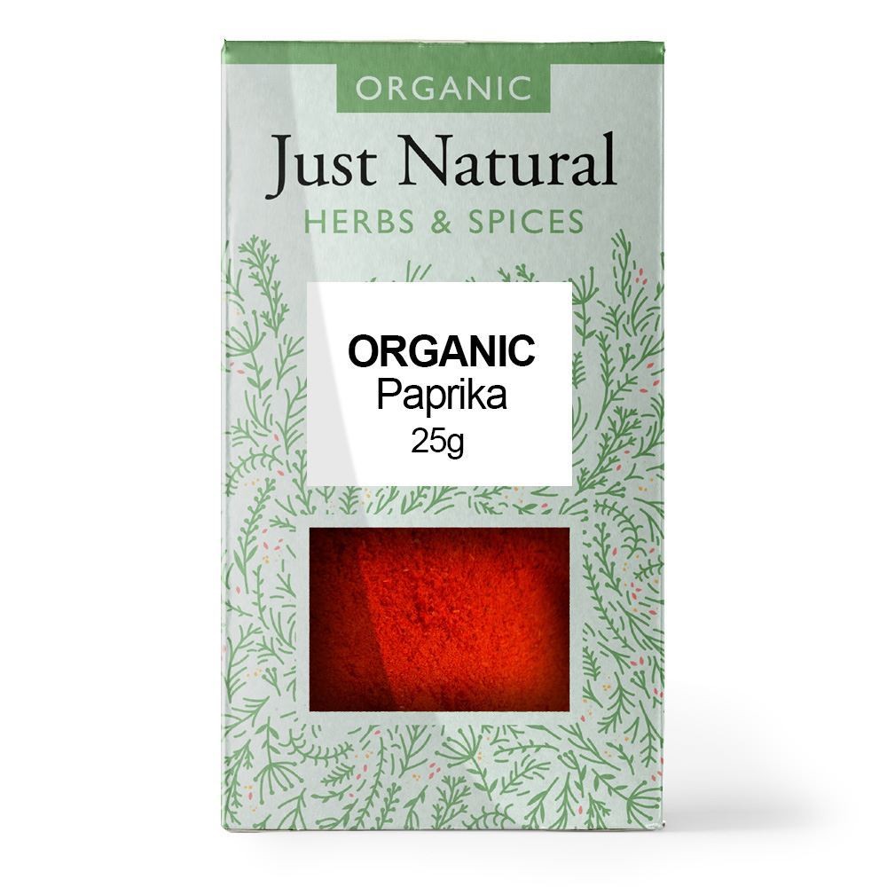 Just Natural Herbs Organic Paprika (Box) 25g - 2 Pack