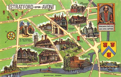KARTE POSTKARTEN STRATFORD UPON AVON GUT PLUS SEHR GUT
