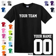 CUSTOM PERSONALIZED JERSEY T-SHIRT ANY TEAM NAME NUMBER COLORS FOOTBALL SOFTBALL