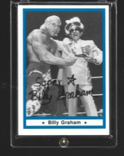 59  SUPERSTAR BILLY GRAHAM   signed 1991  IMAGINE LEGENDS Wrestling Card w/COA