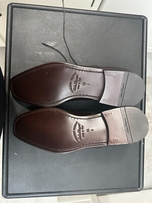 Salvatore Ferragamo Seullux Admiral Leather Oxford Loafers- Hickory Size 9.5 s-l400.jpg main image 4