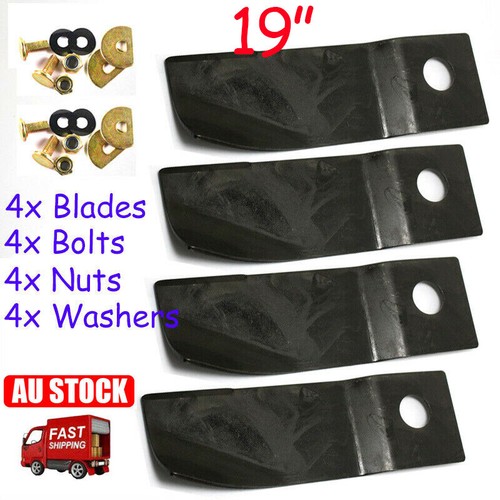 2set Lawn Mower Blades & Bolts For 19" Honda HRU194 HRU195 HRU196