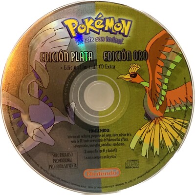 Pokemon Silver & Gold Version Limited Edition Promo PC CD-ROM Spanish Plata Oro
