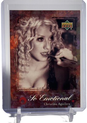 Christina Aguilera 2000 Upper Deck Reflection So Emotional Card