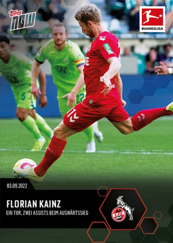 â Topps Now Bundesliga 2022/23 #33 Florian Kainz - 1st FC Cologne (DE) SALE