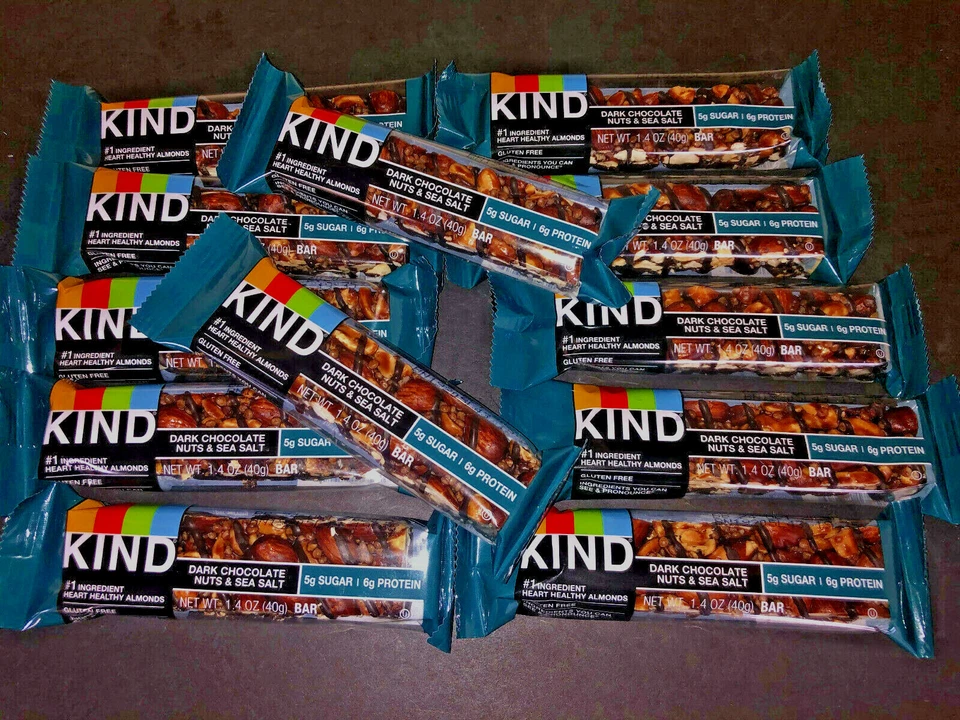 50 ASSORTED FLAVOR NUTS AND SEA SALT PLUS NUT+SEED KIND BARS- 3-8g Protein -  - Image 4 of 4