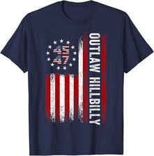 Vance 2024 Candidate Donald Trump Outlaw Hillbilly Unisex T-Shirt