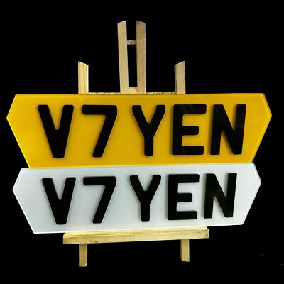 4D LASER CUT ACRYLICS  3mm Thick Letters On Hex/lambo Style Plates