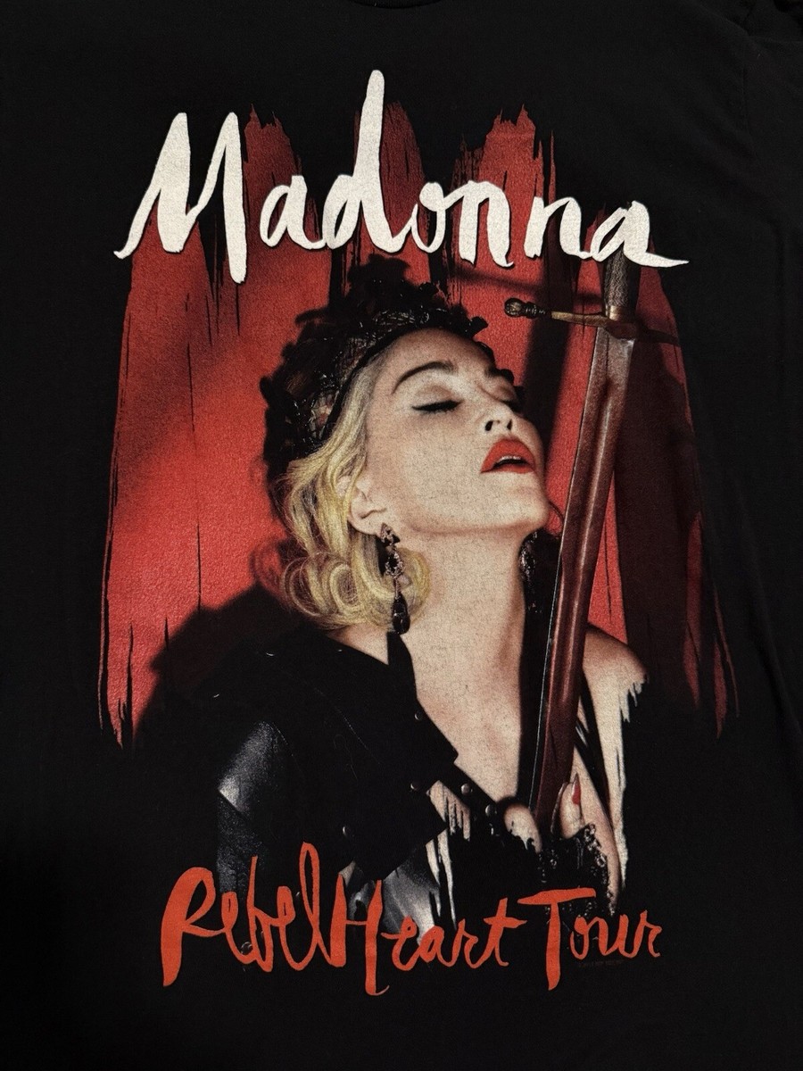 Madonna REBEL HEART TOUR 2016 Tシャツ 2016 Madonna Rebel Heart Tour Japan Tour Goods T-Shirt Navy