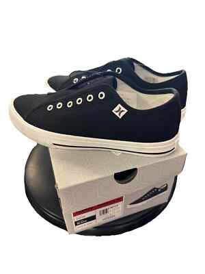 Hurley Damen Chloe Canvas Sneaker Niedriger Schnitt Schuhe Schwarz Gr. 6,5