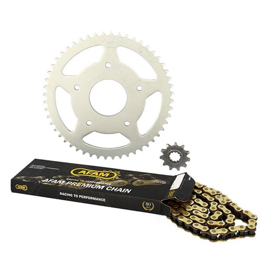 Kit chaîne 420 11x52 Rieju RRX transmission moto XPS Street Evo couronne d62 5fix