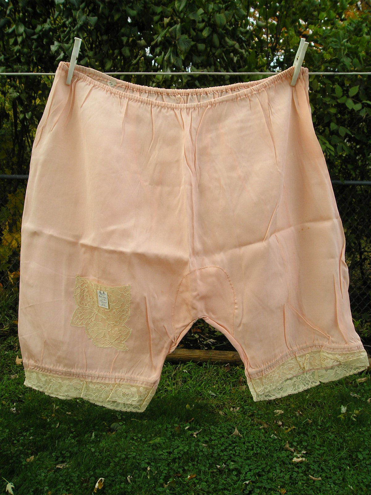 Rare Vintage Peach Pantaloons Lovely Unusual Ling… - image 1
