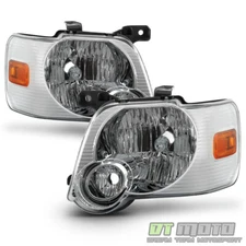 2006-2010 Ford Explorer Headlights Headlamps Replacement Light Lamp Left+Right