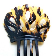 Victorian faux tortoiseshell hair comb - NO US IMPORT FEES
