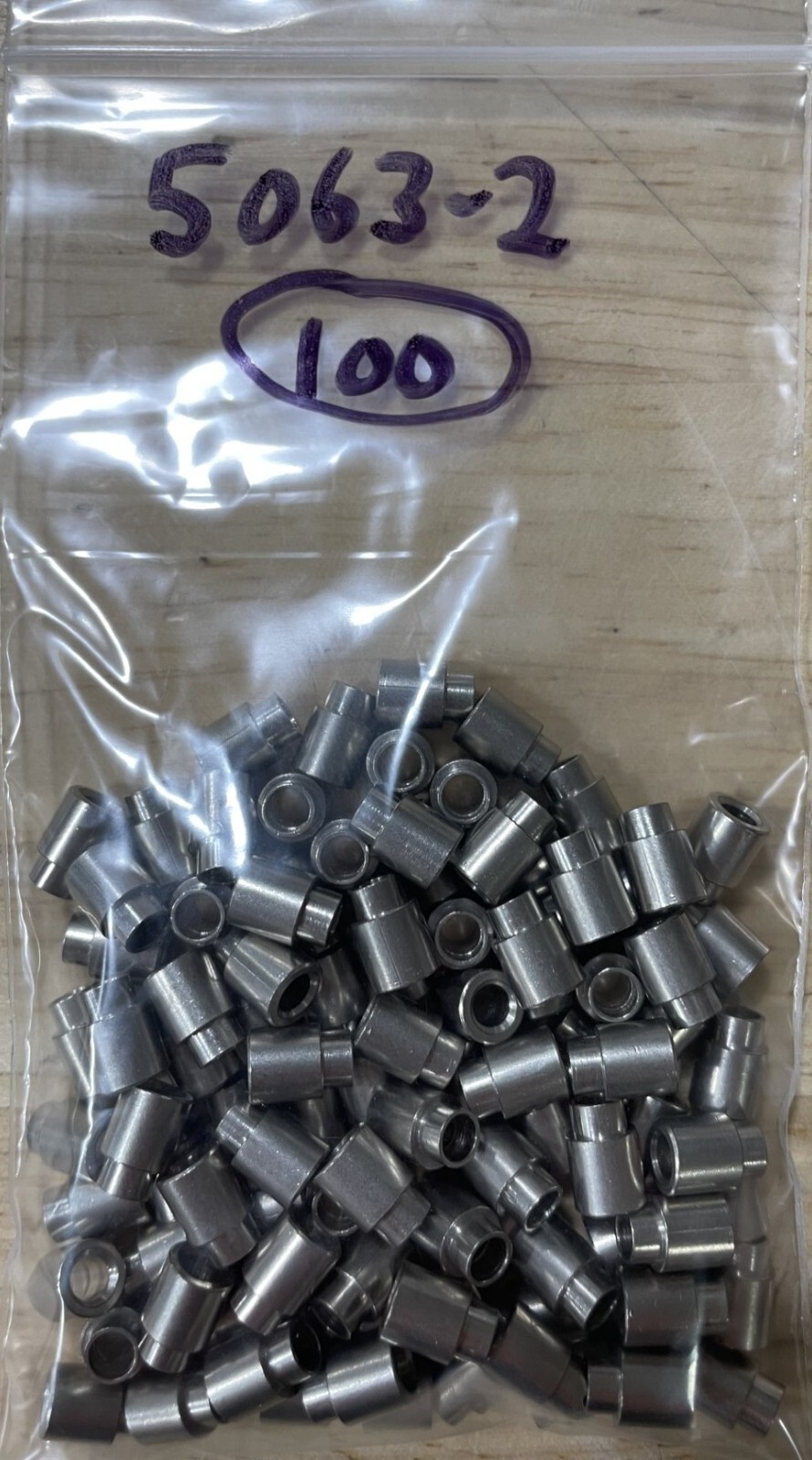 Keystone Elec. 5063-2 Spacer, 1/4" Round Swage, .250" L, .062" Panel, #6, PK/100