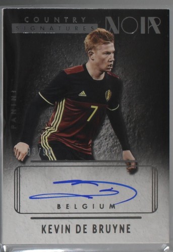KEVIN DE BRUYNE autographed NOIR card Belgium limited to 99 pieces