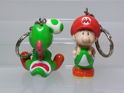 Super Mario Yoshi's Island Yoshi Baby Mario Keychain Figure