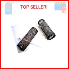 2 Pack HAIR STYLING BRUSH ROLLERS & PINS Hair Curlers 7/8" x 3" Bristles (12 Rol