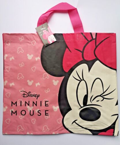 Disney Minnie Mouse Re Usable Recyclable Bag Party Kids Girls Boys Shopper Bag - Picture 1 of 1