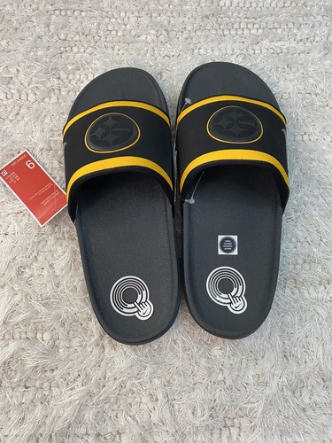 New Men's Size 9 Nike Pittsburgh Steelers Slides Sandals - Picture 4 of 6