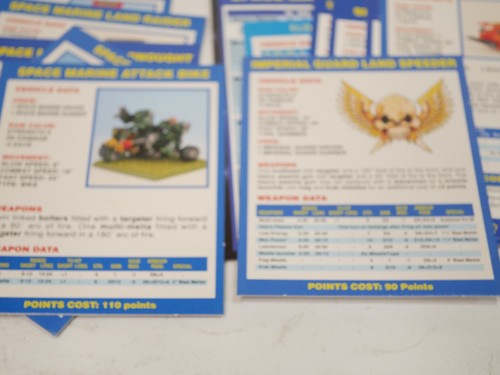 Warhammer 40.000 40K Space Marines Vehicle Data and Mission Cards Victory Point - Picture 7 of 12