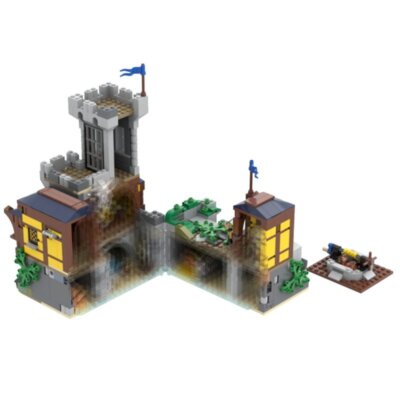 Medieval Black Saker s Tower 944 Bricks MOC-115655 Creative Play Set