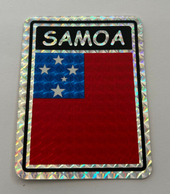 Samoa Country Flag Reflective Decal Bumper Sticker | eBay