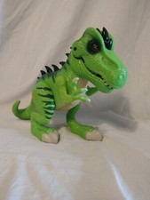 JURASSIC WORLD Playskool Heroes JW Green T-REX 8.5" Dinosaur Tested Working Roar