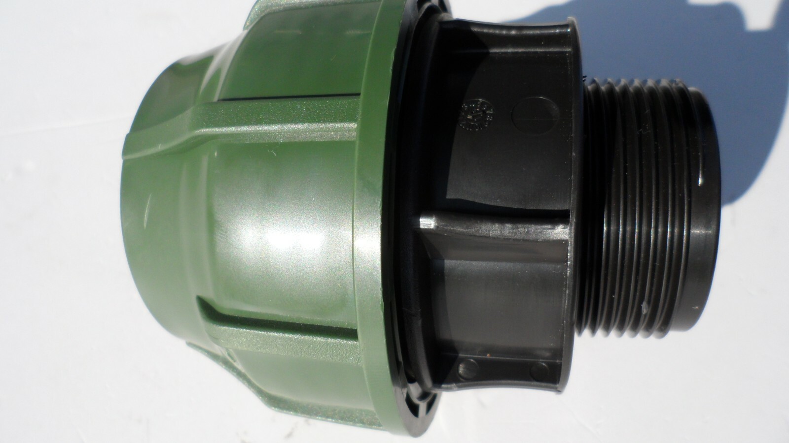 GARDEN IRRIGATION ADAPTOR BUSH 50 mm FOR SMOOTH FLEX HOSE TO 1.5"" THREAD - GREEN