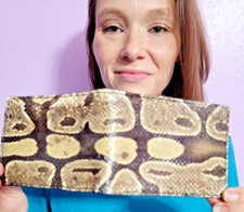 Ball Python Wallet Men Billfold snake skin Original Slim Pocket NEW Authentic