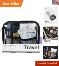 Portable 5-Piece Travel Shoe Cleaner Kit - Ideal for Leather, Suede, Knits
