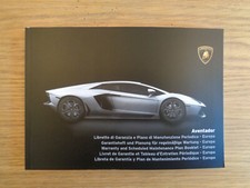 Lamborghini Aventador Coupe/Roadster Service History Book